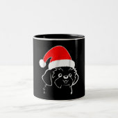 Shih Tzu Lovers | sjiitische Tzu Ugly kerstcadeau Tweekleurige Koffiemok (Center)