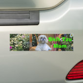Shih Tzu Ma Bumpersticker (Op auto)