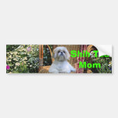 Shih Tzu Ma Bumpersticker (Voorkant)