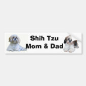 Shih Tzu Ma & Dad Bumpersticker (Voorkant)