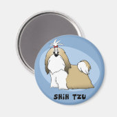 Shih Tzu Magnet (Voorkant / Achterkant)