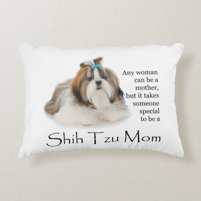 Shih Tzu Mam Pillow Accent Kussen (Voorkant)