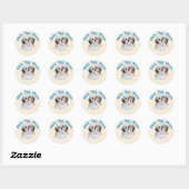 Shih Tzu Mam Ronde Sticker (Vel)