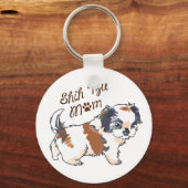 Shih Tzu Mam Sleutelhanger (Voorkant)