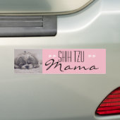 Shih Tzu Mama Bumpersticker voor Dog Moms (Op auto)