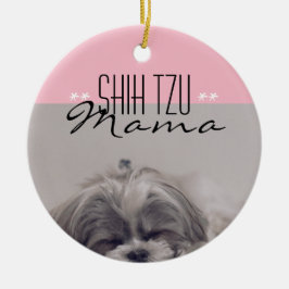 Shih Tzu Mama Ornament voor Dog Moms