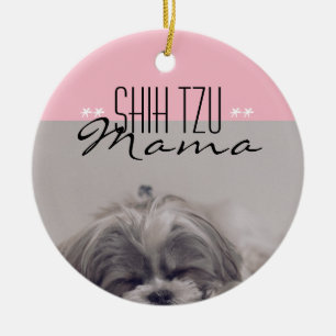 Shih Tzu Mama Ornament voor Dog Moms