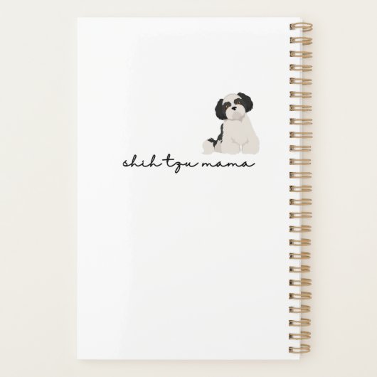 Shih Tzu Mama Planner (Achterkant)