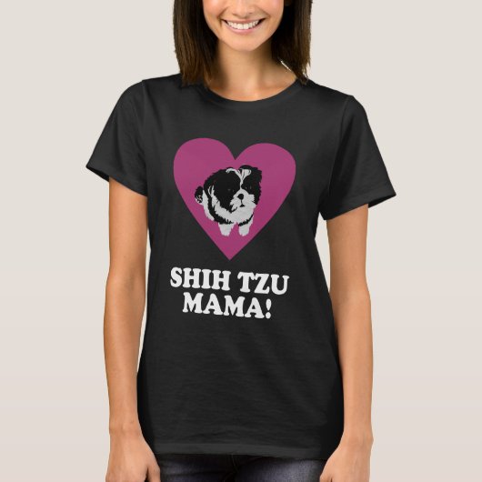 Shih Tzu Mama T-shirt (Voorkant)