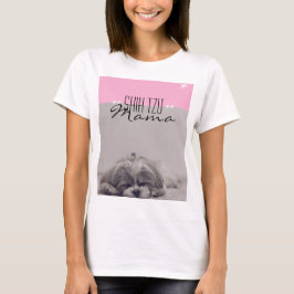 Shih Tzu Mama T-shirt voor Dog Moms