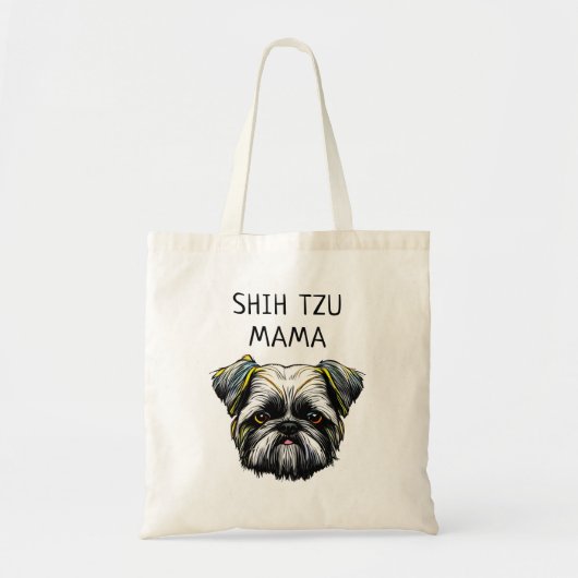 Shih Tzu Mama Tote Bag (Voorkant)