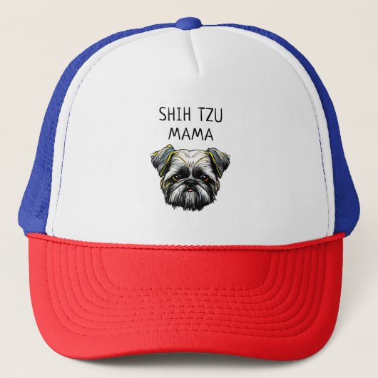 Shih Tzu Mama Trucker Pet (Voorkant)