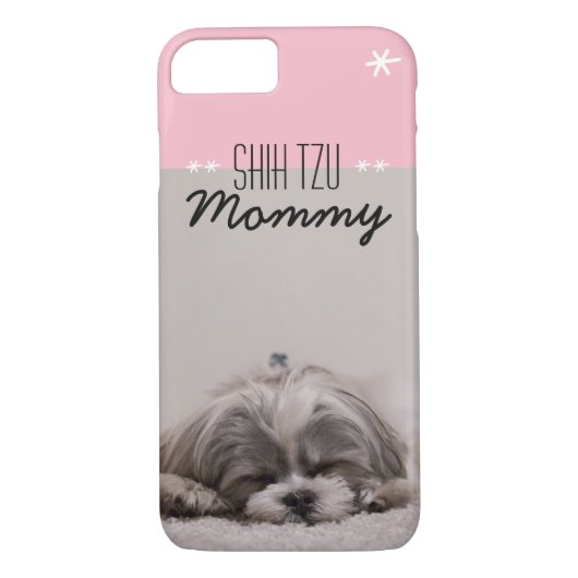Shih Tzu Mammie iPhone Case (Achterkant)