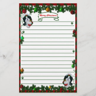 Shih Tzu Merry Kerstmis Briefpapier! Briefpapier