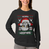 Shih Tzu Merry Woofmas Kerstmis T-shirt (Voorkant)
