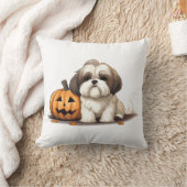Shih Tzu met Halloween thema Kussen (Deken)