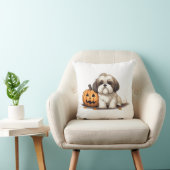 Shih Tzu met Halloween thema Kussen (Stoel)