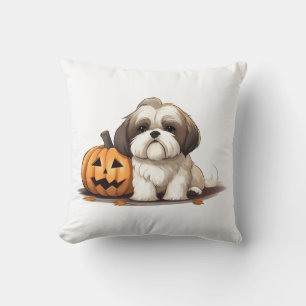 Shih Tzu met Halloween thema Kussen