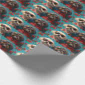 Shih Tzu met hart Rozen Valentijnsdag Cadeaupapier (Hoek)