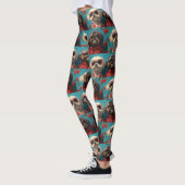 Shih Tzu met hart Rozen Valentijnsdag Leggings (Links)