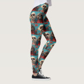 Shih Tzu met hart Rozen Valentijnsdag Leggings (Rechts)