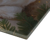 Shih Tzu met kerstverlichting Vakantie Snijplank (Hoek)