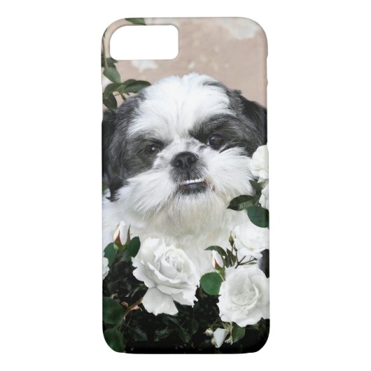 Shih Tzu met rozen Case-Mate iPhone Case (Achterkant)