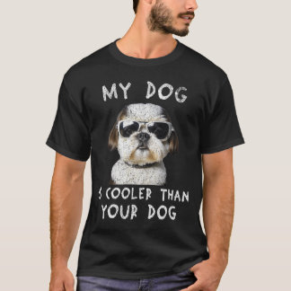 Shih Tzu Mijn hond is cooler dan je hond grappig T-shirt