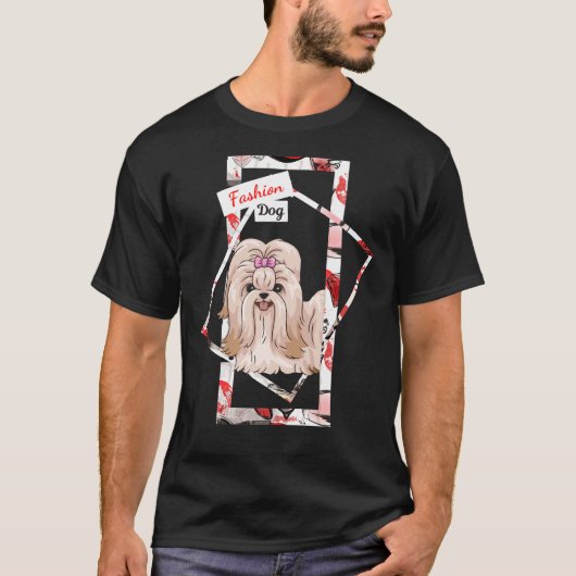 Shih Tzu Mode Dogs T-shirt (Voorkant)