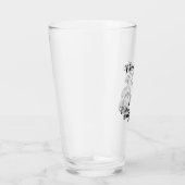 Shih Tzu moderne kunst schattige hondenras slogan Glas (Rechts)