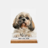 Shih Tzu Moeder Gepersonaliseerde Pet Dog Foto Acryl Bord (Voorkant)