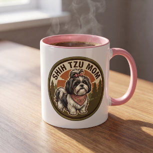 Shih Tzu Moeder Koffiemok Shih Tzu Hond Moeder C Mok