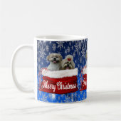 Shih tzu Mok Kerstmis (Links)
