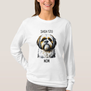 Shih Tzu Mom   HONDENLIEFHEBBERS T-shirt