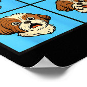 Shih Tzu Mood Attitude Halloween Faces  Poster (Hoek)