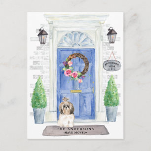 Shih tzu Moving Announcement Briefkaart