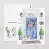 Shih tzu Moving Announcement Briefkaart (Voorkant / Achterkant)