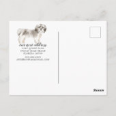 Shih tzu Moving Announcement Briefkaart (Achterkant)