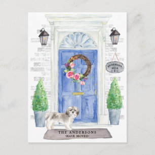 Shih tzu Moving Announcement Briefkaart
