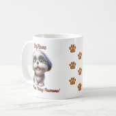 Shih Tzu - Naam hond toevoegen, tekst wijzigen Koffiemok (Voorkant links)