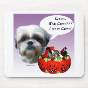 Shih Tzu (natuurlijk) Halloween Snoep Muismat