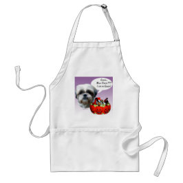 Shih Tzu (natuurlijk) Halloween Snoep Standaard Schort