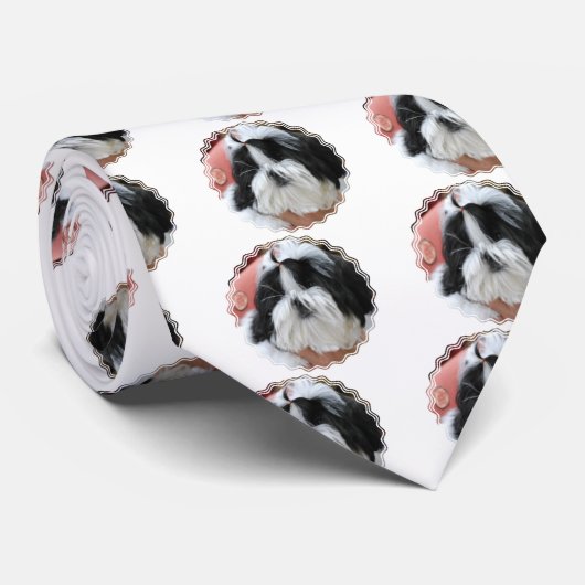 Shih Tzu Necktie Stropdas (Opgerold)