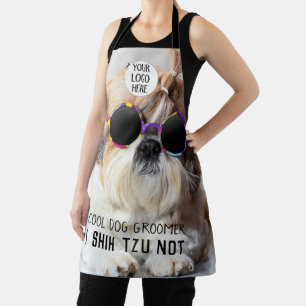 Shih Tzu Niet Cool hond Trimmer Aangepaste tekst l Schort