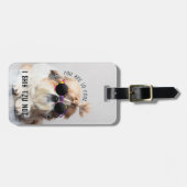 Shih Tzu Niet leuk leuke hondenliefhebbers Custom Bagagelabel (Voorkant horizontaal)