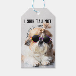 Shih Tzu Niet leuk leuke hondenliefhebbers Custom  Cadeaulabel