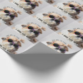 Shih Tzu Niet leuk leuke hondenliefhebbers Custom  Cadeaupapier (Hoek)