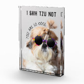 Shih Tzu Niet leuk leuke hondenliefhebbers Custom  Fotoblokken (Rechts)