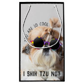 Shih Tzu Niet leuk leuke hondenliefhebbers Custom  Klein Cadeauzakje (Achterkant)