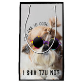 Shih Tzu Niet leuk leuke hondenliefhebbers Custom Klein Cadeauzakje (Voorkant)